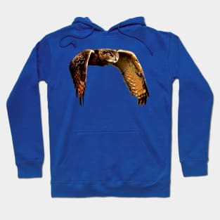 Owl in Flight Eurasian Owl Hoodie